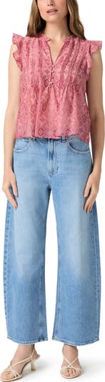 Arellia High Waist Ankle Barrel Leg Jeans