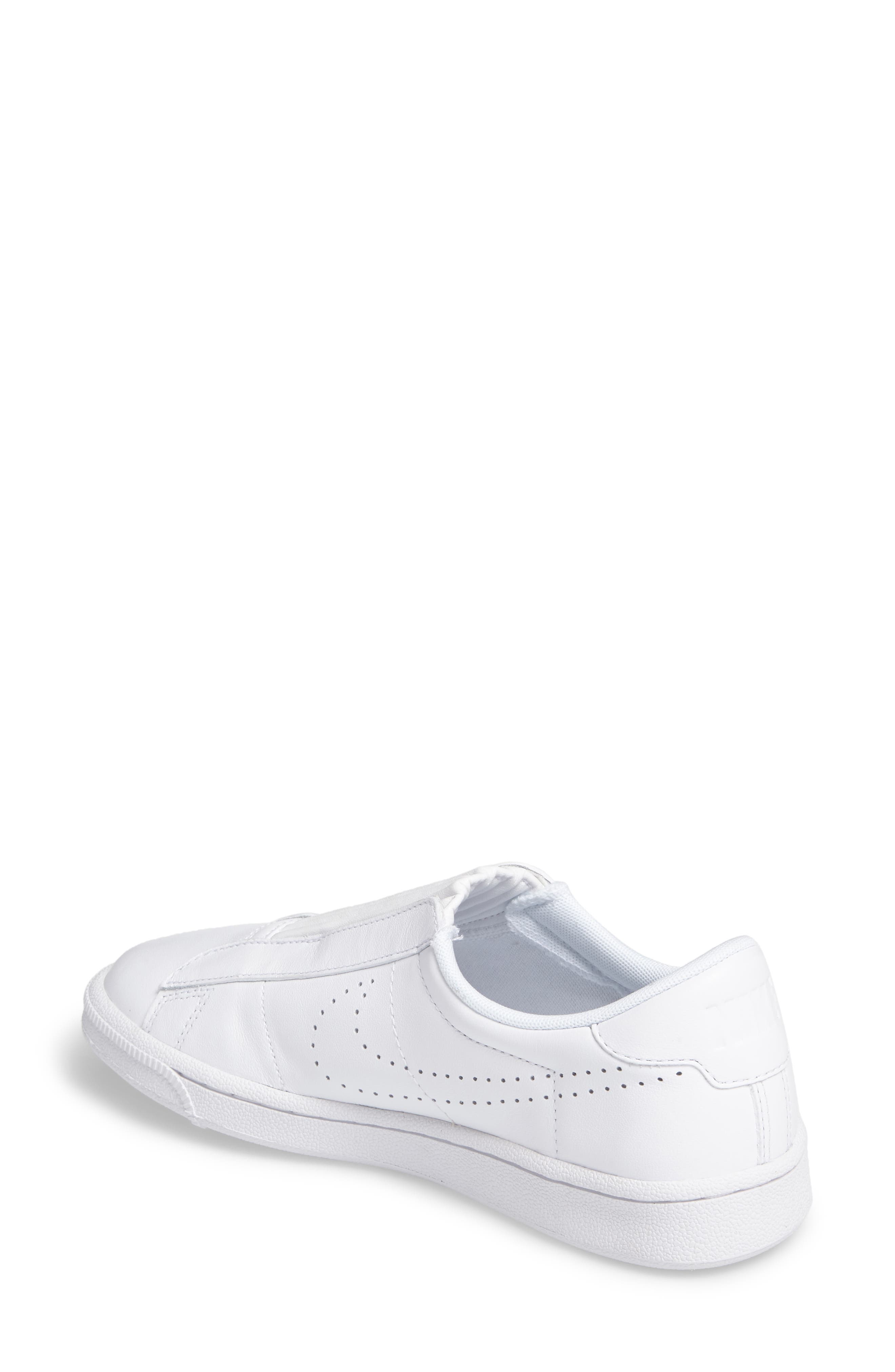 Classic EZ Slip-On Tennis Shoe, Alternate, color, WHITE/ WHITE/ BLACK