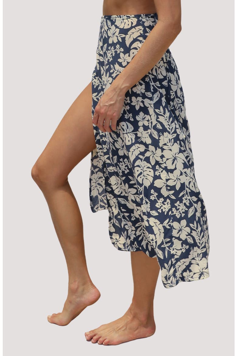 Holiday Wrap Cover-Up Skirt, Alternate, color, HIBISCO