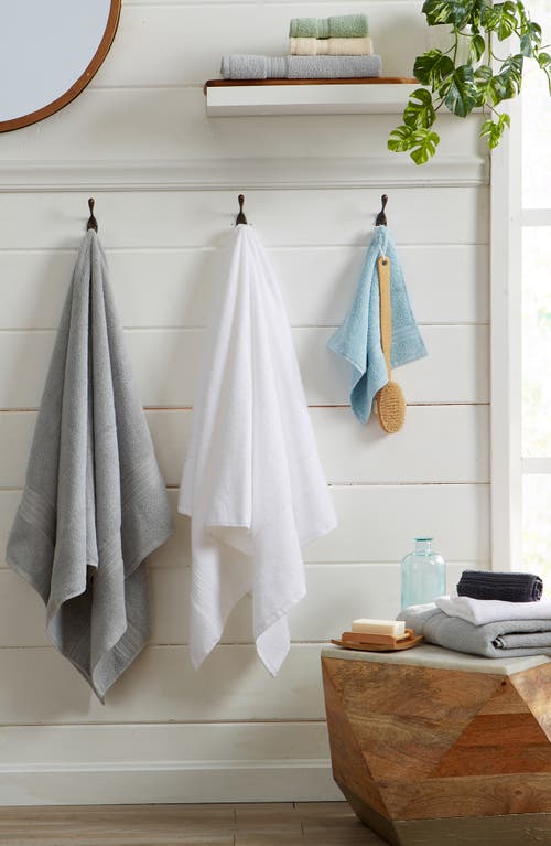 Woven & Weft Cotton 6-piece Textured Towel Set In White