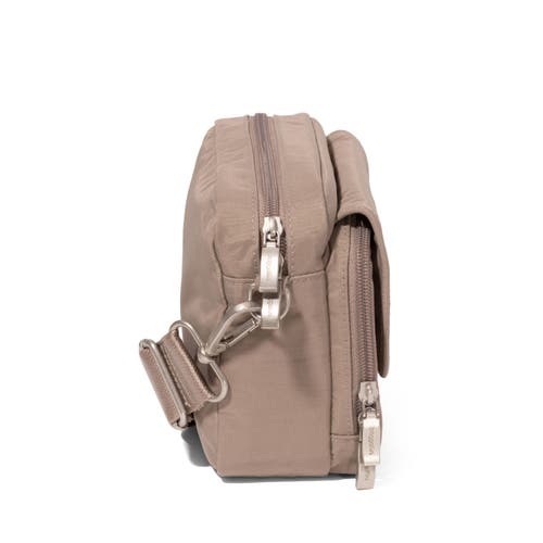 Baggallini Coastal Flip Lock Camera Bag Crossbody In Moonrock