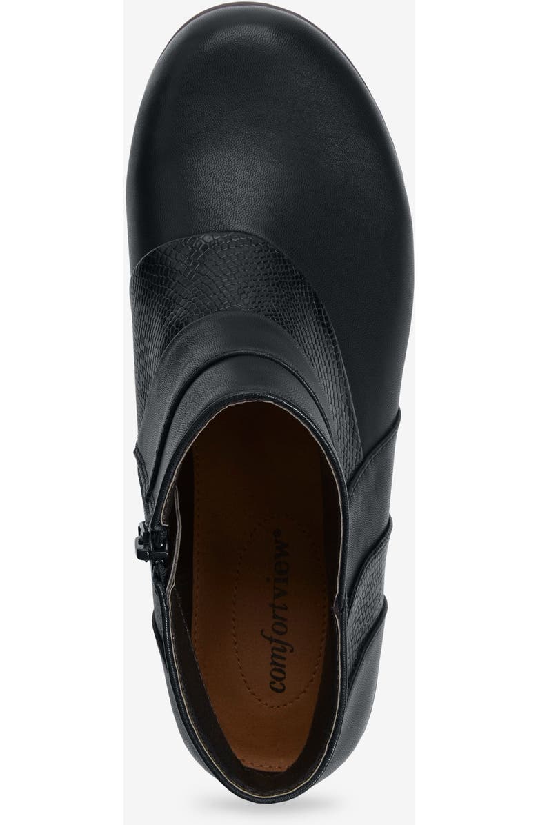 Comfortview The Jolene Bootie, Alternate, color, Black