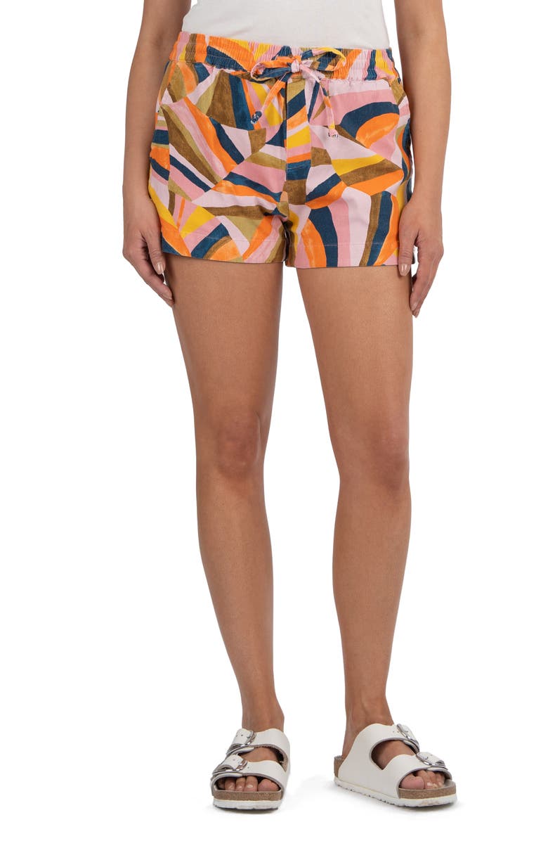 KUT from the Kloth Illiana Drawstring Linen Blend Shorts, Main, color, 