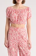 Hurley Carefree Off the Shoulder Crop Top