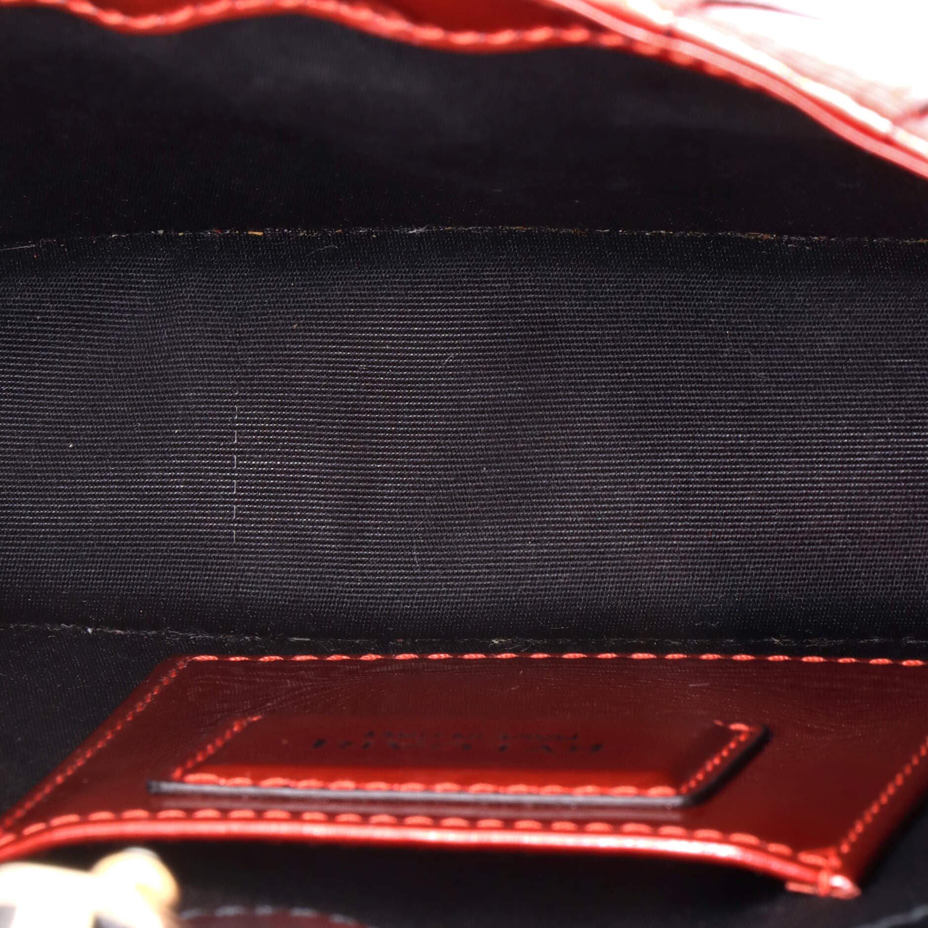 Serpenti Forever Square Shoulder Bag Metallic Leather Small, Alternate, color, Red