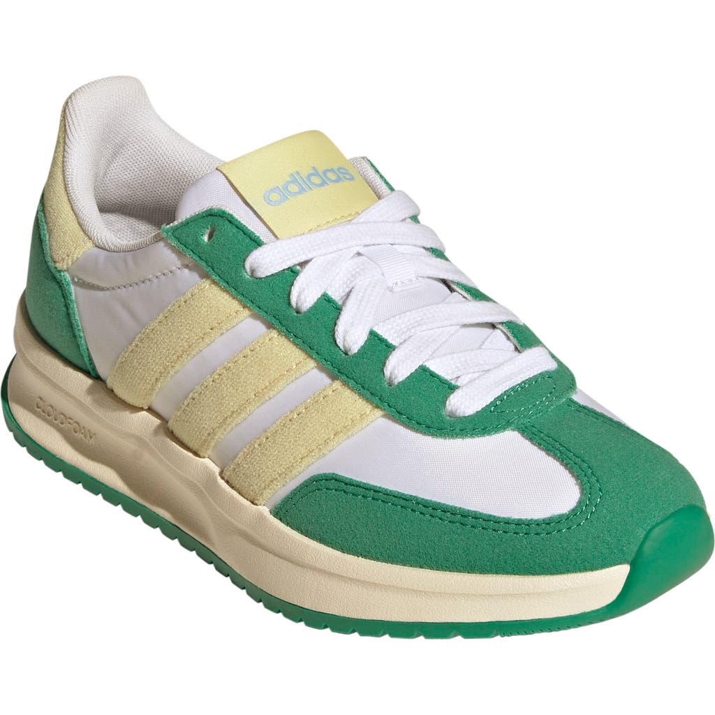 Adidas Originals Adidas Kids' Run '70s 2-0 Sneaker In White/powder Yellow/green