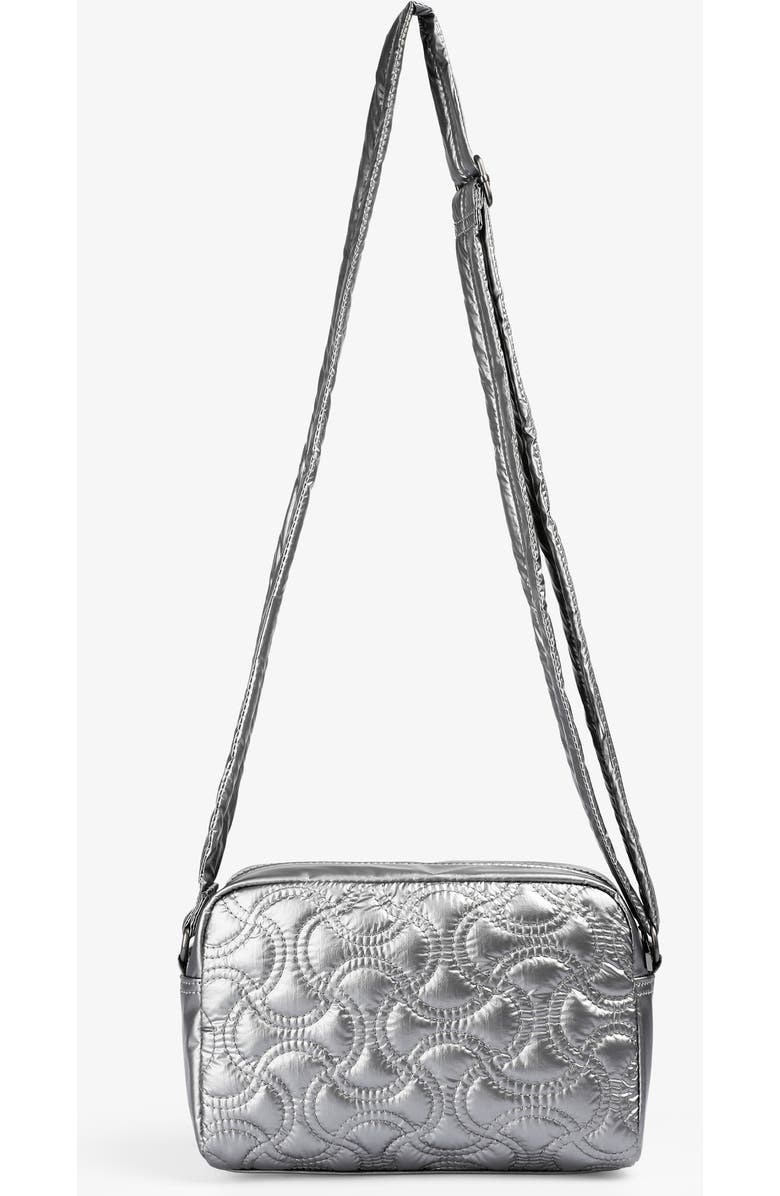 Scalpers Nyquiltedfabric Bag, Alternate, color, Silver