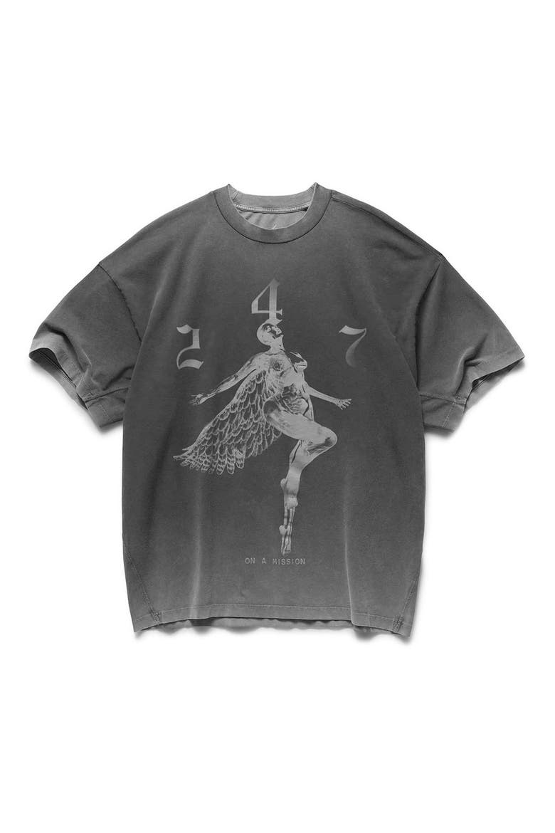 247 Fallen Angel Graphic Tee, Alternate, color, VINTAGE BLACK