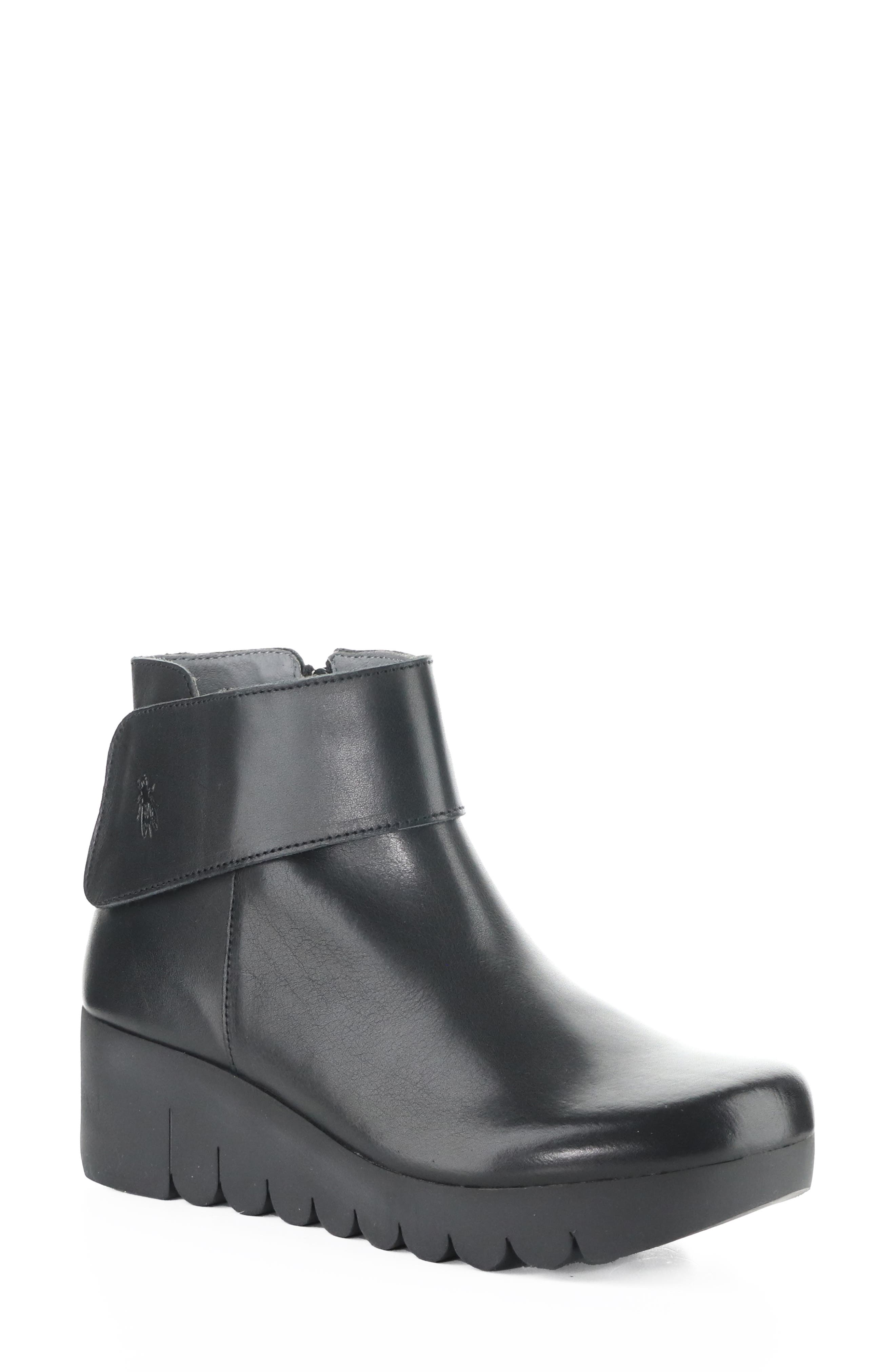 Vube Platform Wedge Bootie, Main, color, 000 BLACK