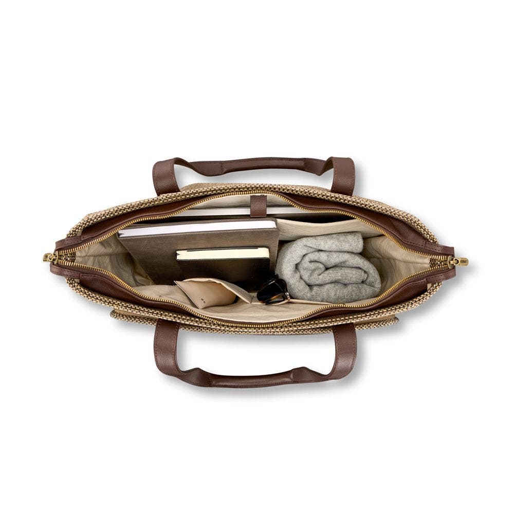 Hartmann Tweed Carryall Tote, Alternate, color, Tweed/Natural Leather