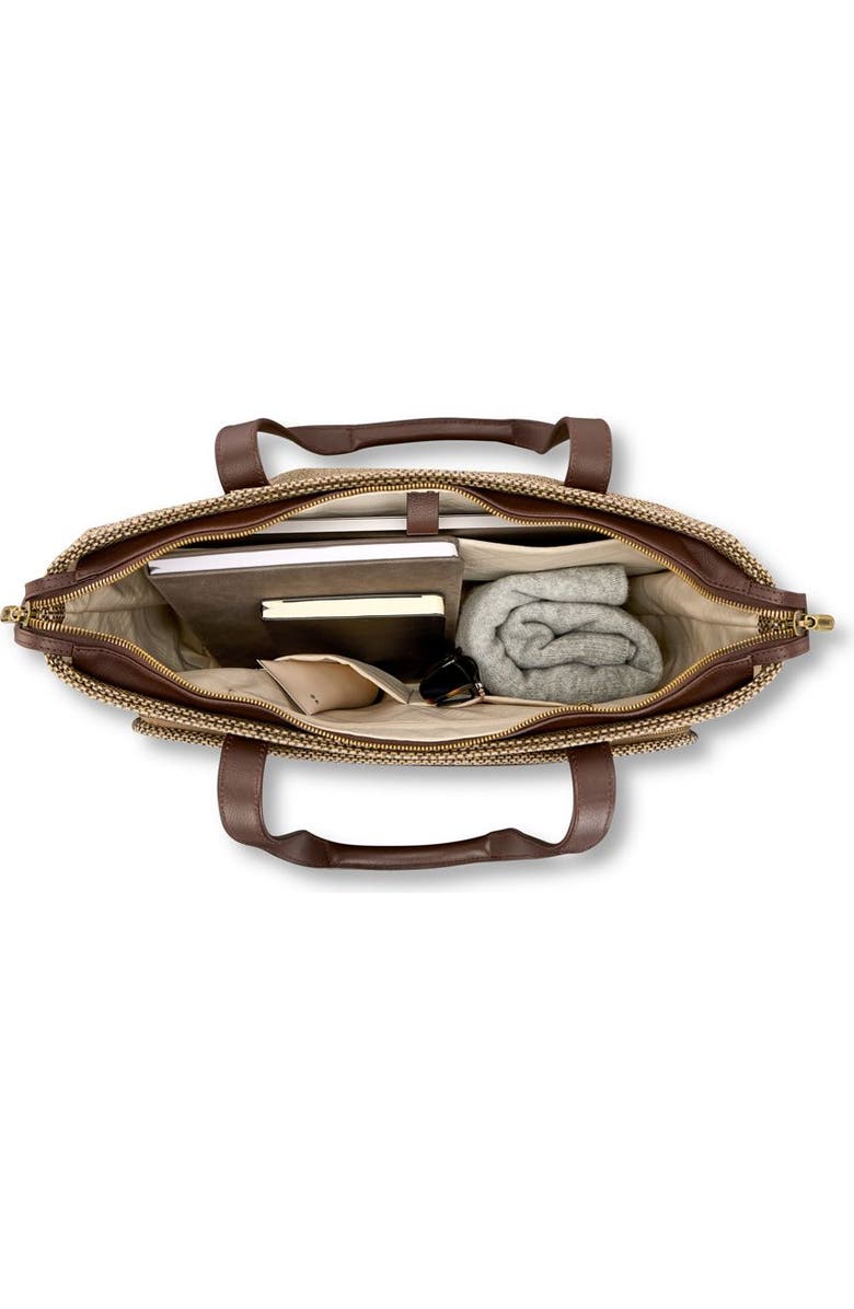 Hartmann Tweed Carryall Tote, Alternate, color, Tweed/Natural Leather