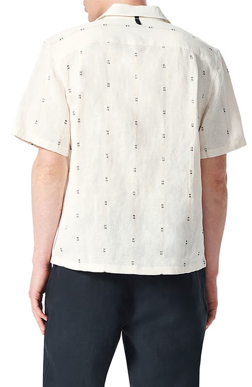 Rag & Bone Avery Embroidered Linen Shirt In White