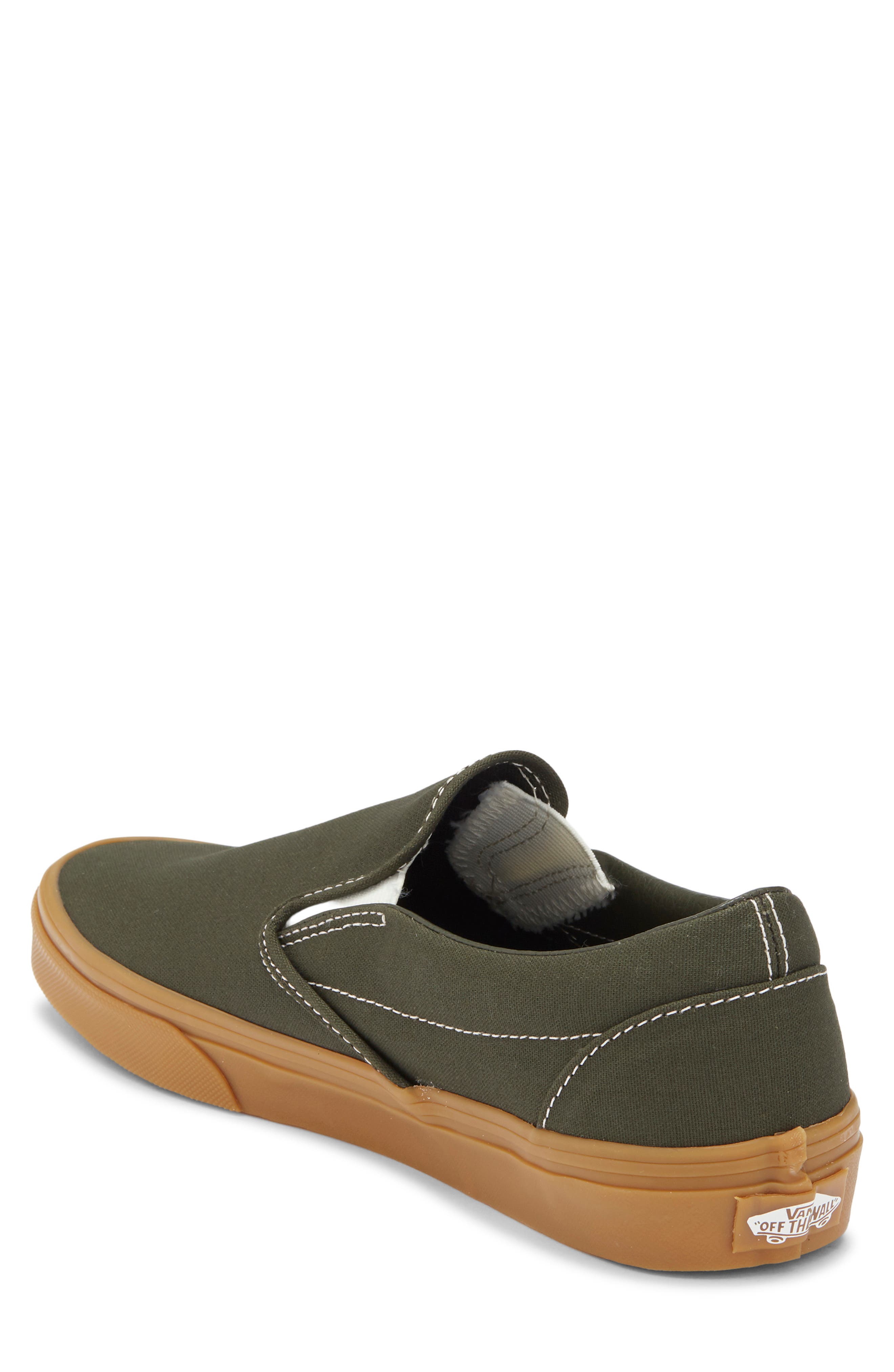 Classic Slip-On Sneaker, Alternate, color, GUM OBSIDIAN FERN