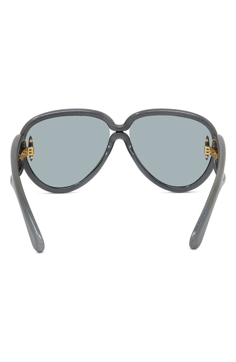 Loewe Anagram 65mm Oversize Pilot Mask Sunglasses, Alternate, color,