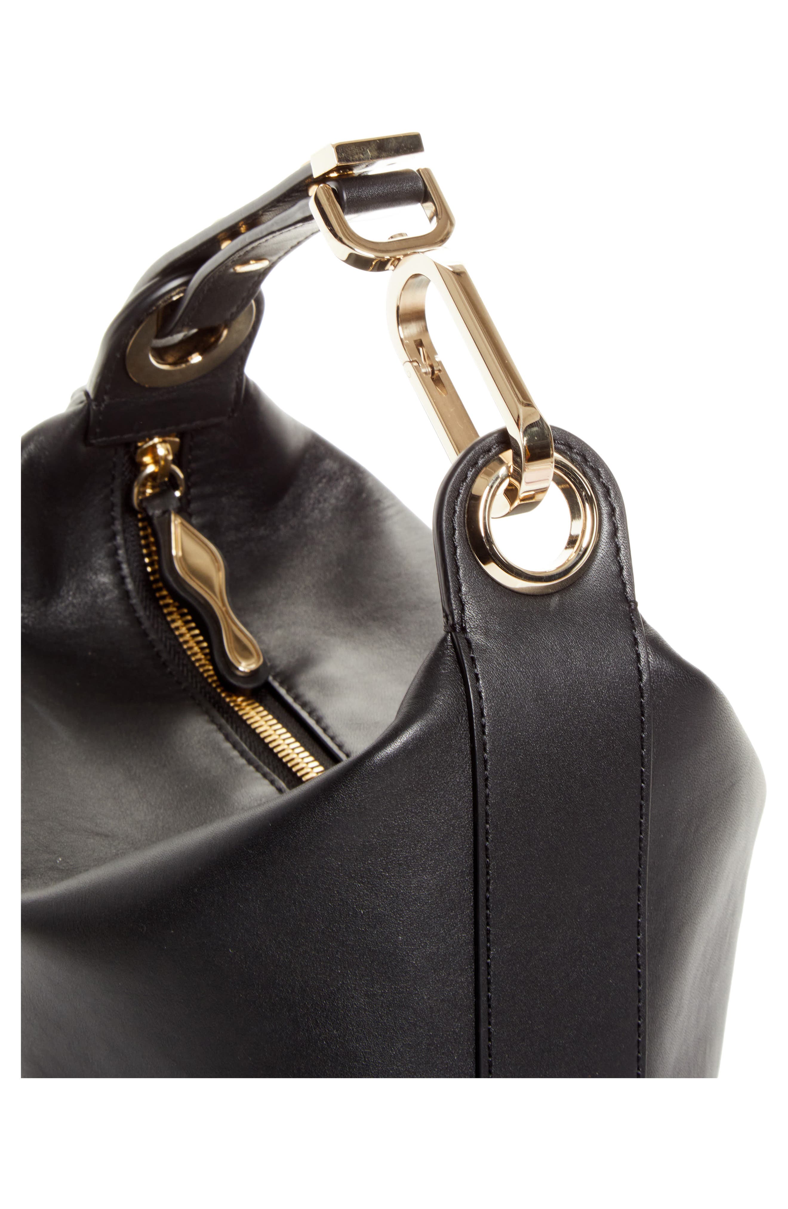 Flo Leather Pouch, Alternate, color, BK01 BLACK