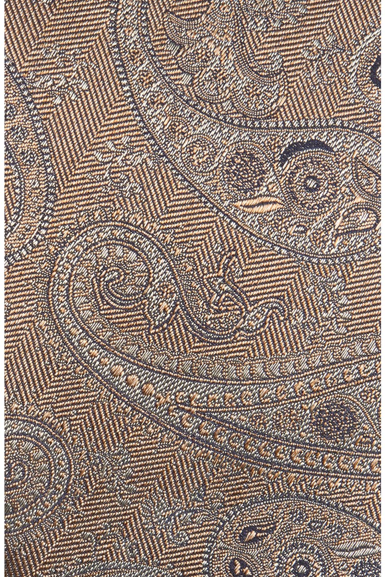 Paisley Silk Tie, Alternate, color, BEIGE