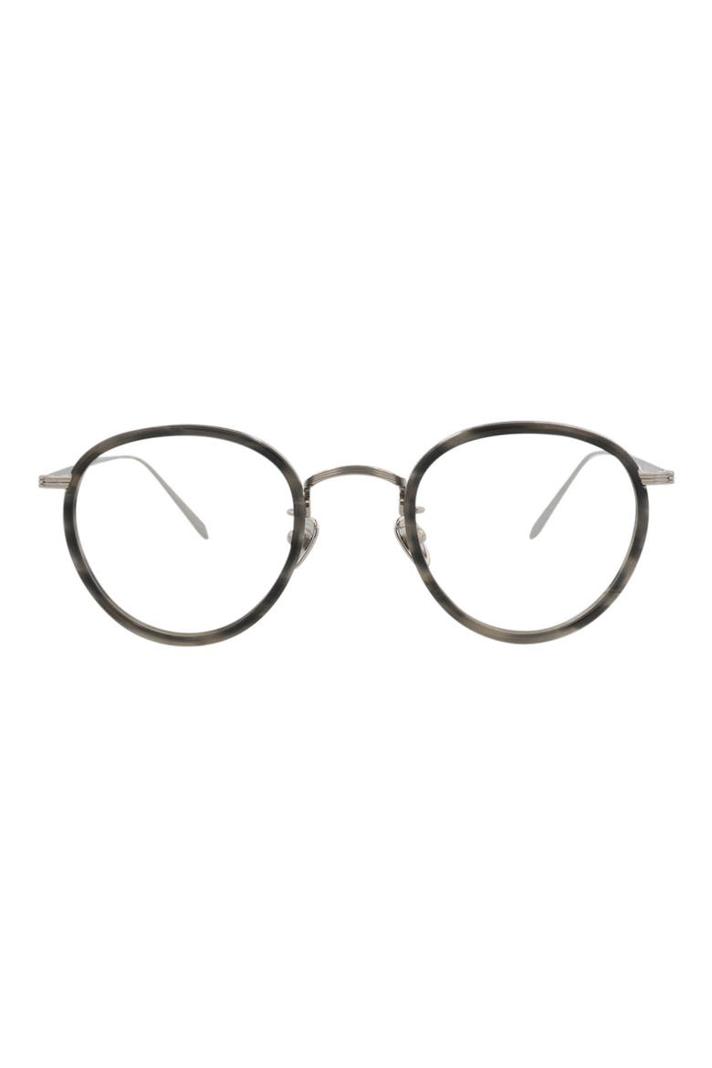 46mm Round Optical Frames, Main, color, GREY GUNMETAL TRANSPARENT