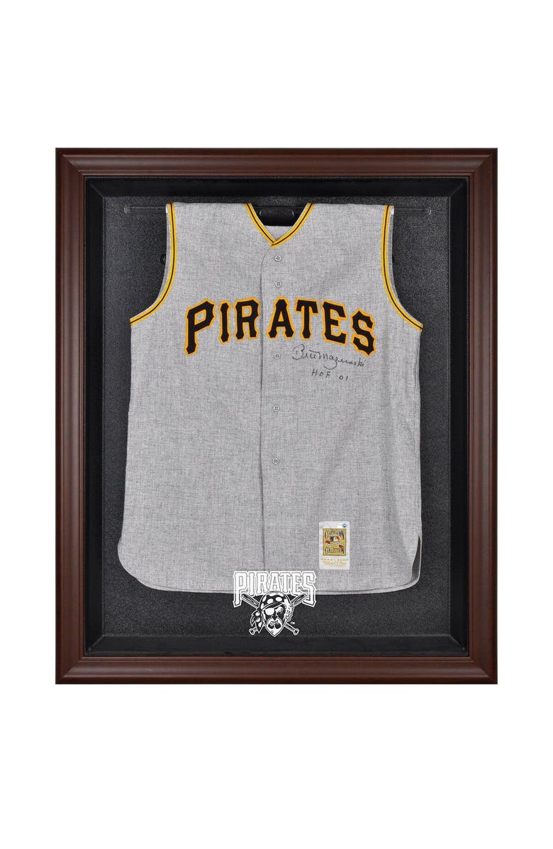 FANATICS AUTHENTIC Pittsburgh Pirates Brown Framed Logo Jersey Display Case, Main, color, 