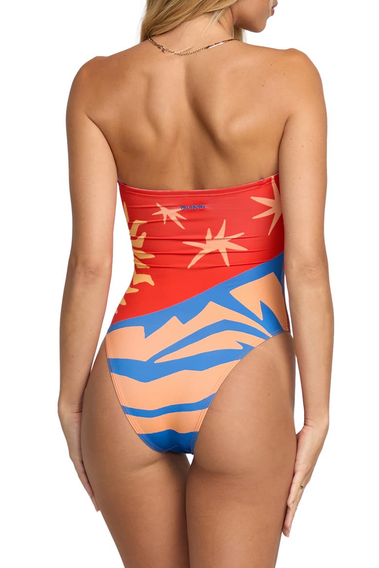 Feel the Heat Tully One-Piece Swimsuit, Alternate, color, RED MULTI