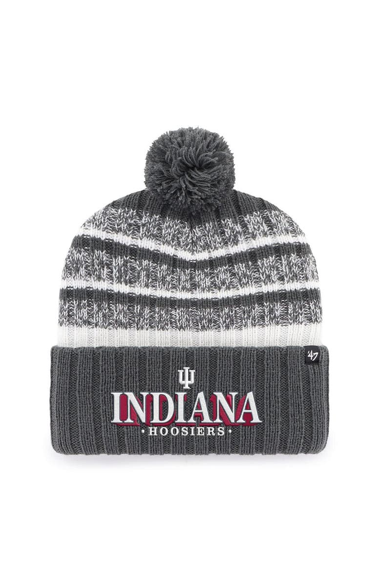 '47 Men's '47  Charcoal Indiana Hoosiers Tavern Cuffed Knit Hat, Main, color, Charcoal