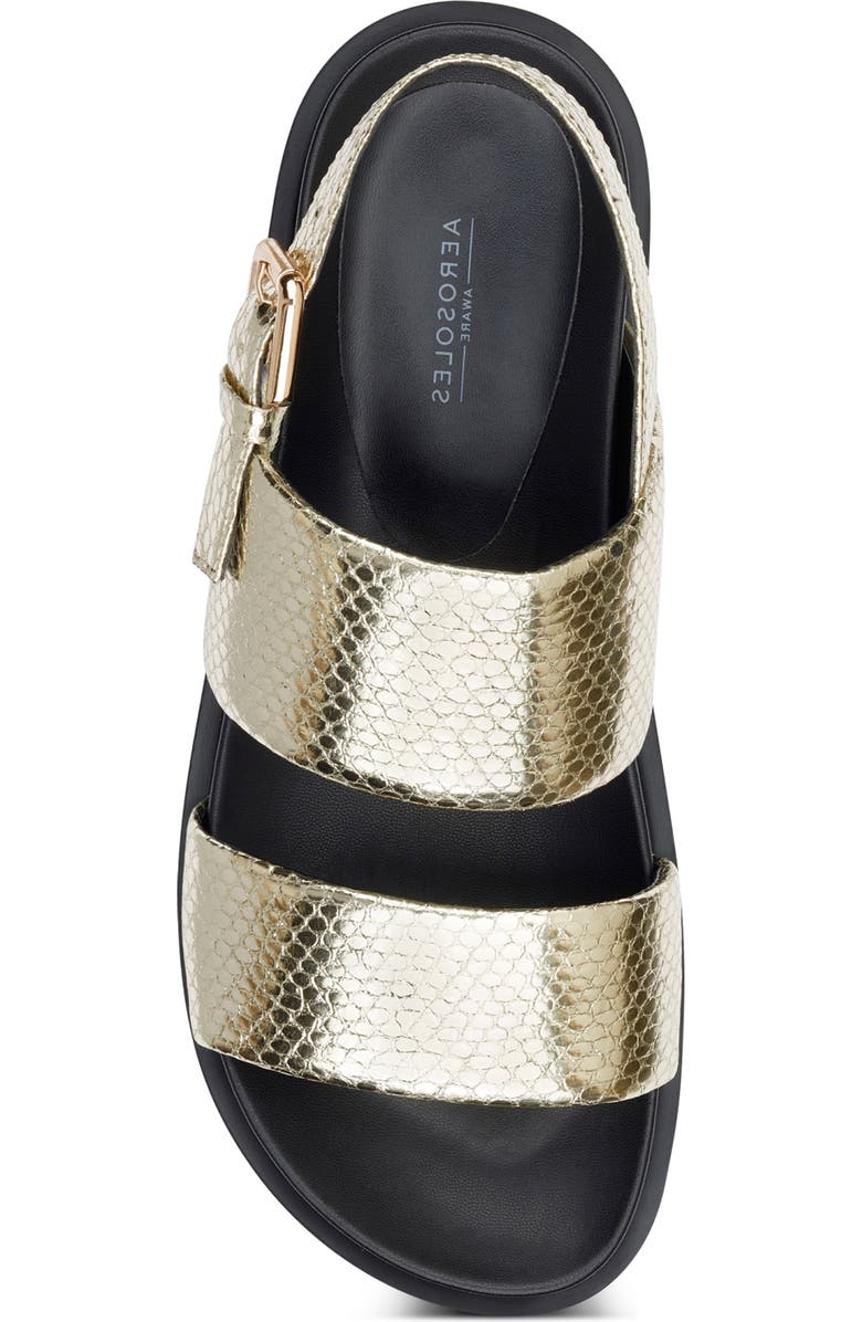 Aerosoles Leggenda Strappy Metallic Sandal, Alternate, color,