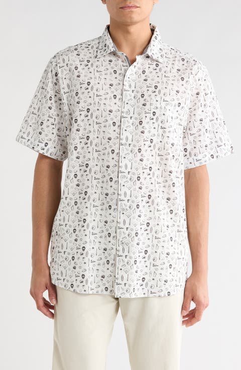 Nova Wave Riptide Rally Short Sleeve Button-Up Shirt