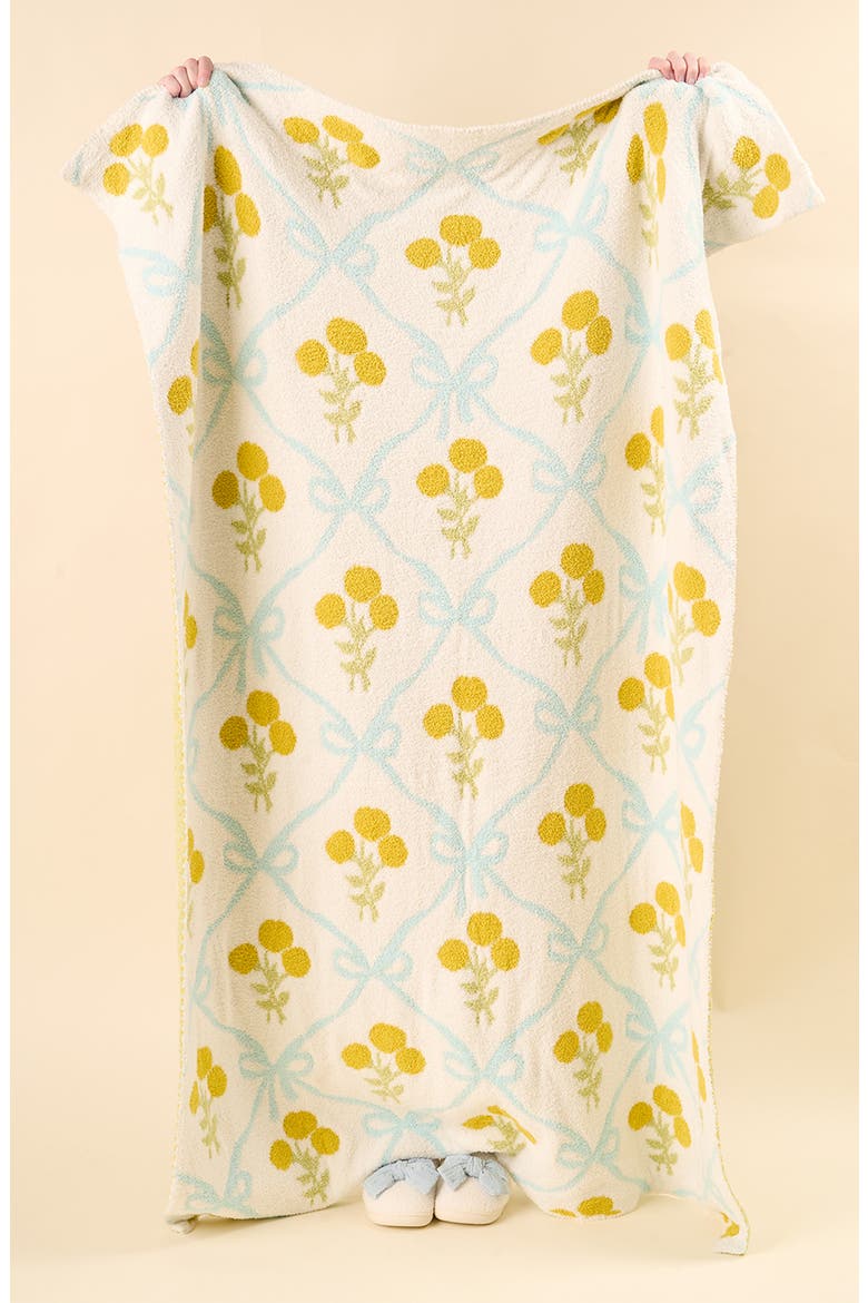 Cozy Dreams Luxe Blanket, Alternate, color, MARIGOLD LN BLUE