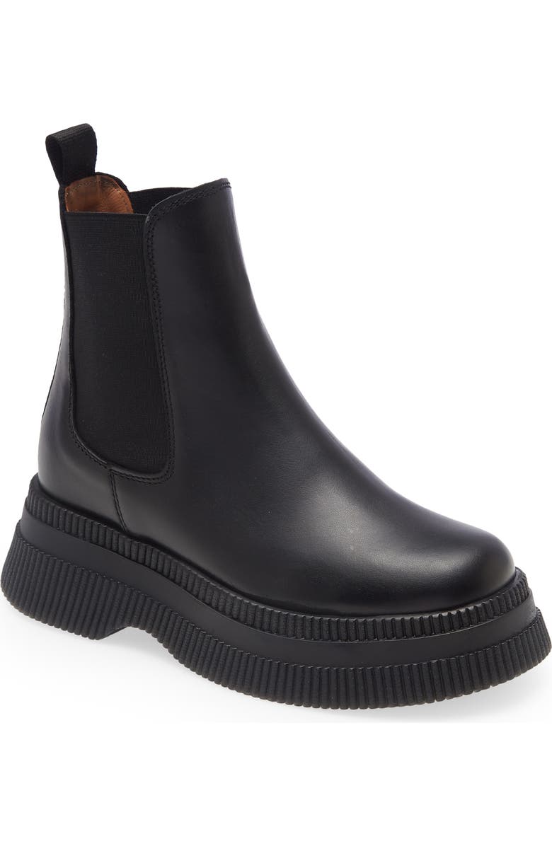 Ganni Platform Chelsea Boot, Main, color,