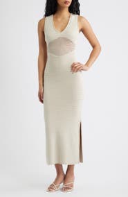 Torn by Ronny Kobo Melanie Crochet Body-Con Midi Dress