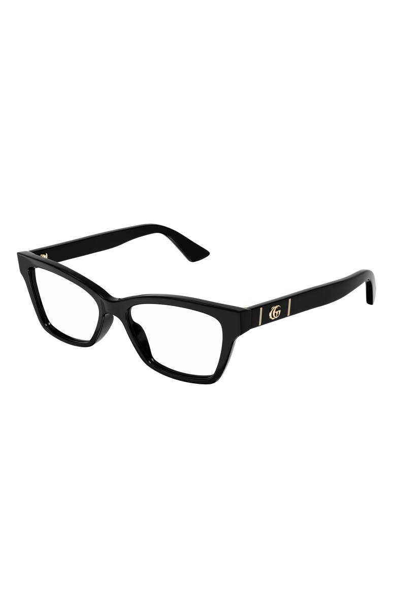 Gucci 50mm Cat Eye Optical Glasses, Main, color, 
