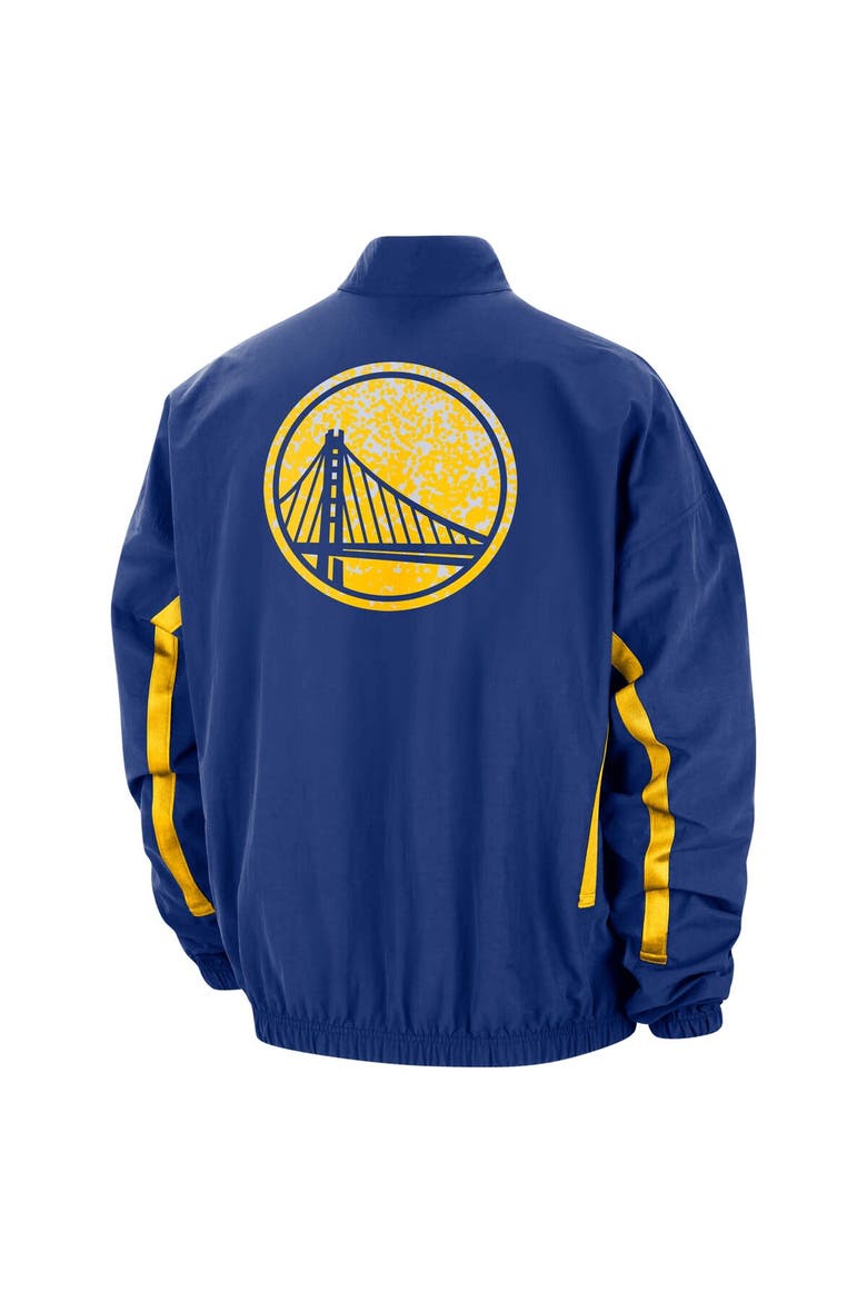 Men's Nike Royal Golden State Warriors Courtside Vintage Warmup Full-Zip Jacket, Alternate, color, Royal