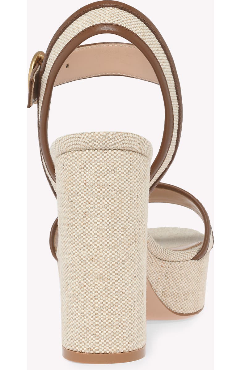 Gianvito Rossi Milos Sandals, Alternate, color, Brown Fabric And Nappa