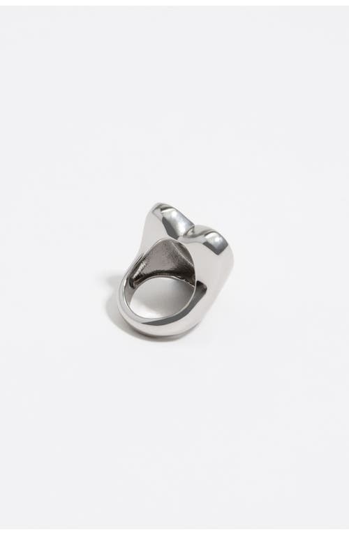 Bimba Y Lola Glitter Heart Ring In Green