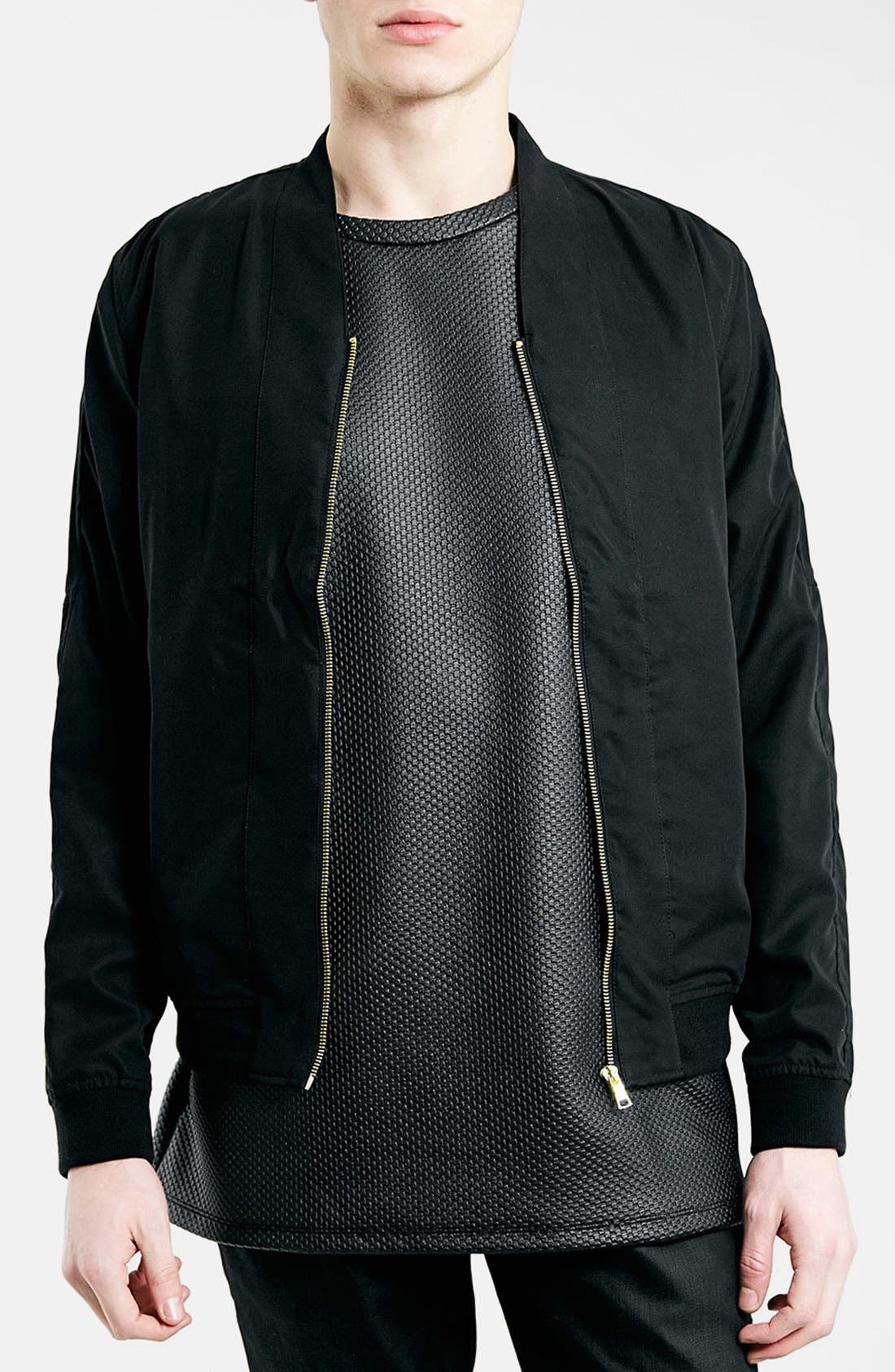 Topman Collar Bomber Jacket (Men) | Nordstrom