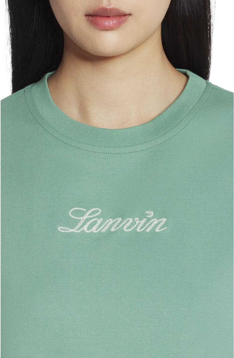 Lanvin EMBROIDERED T-SHIRT, Alternate, color, 