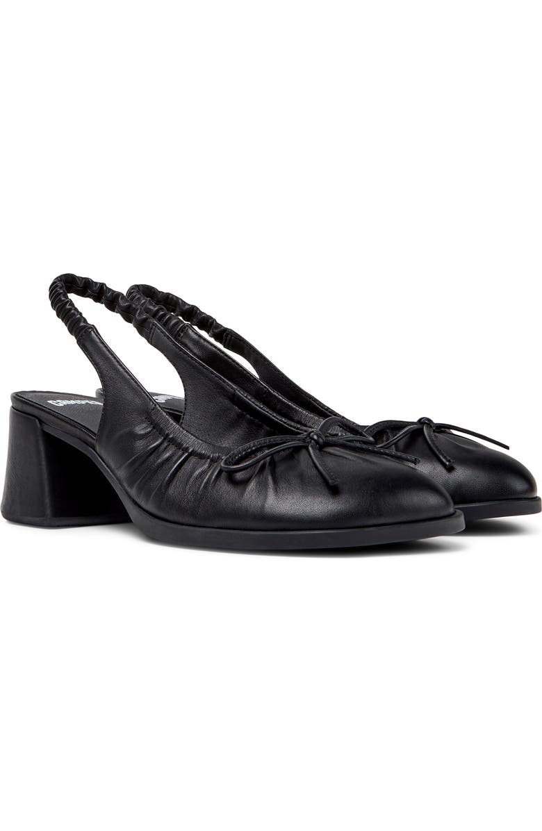 Camper Kora Slingback Pump, Main, color, Black