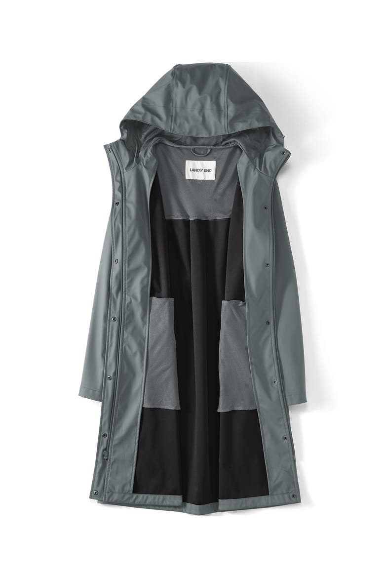 Plus Size Squall Rain Slicker Coat, Alternate, color, Evening Forest
