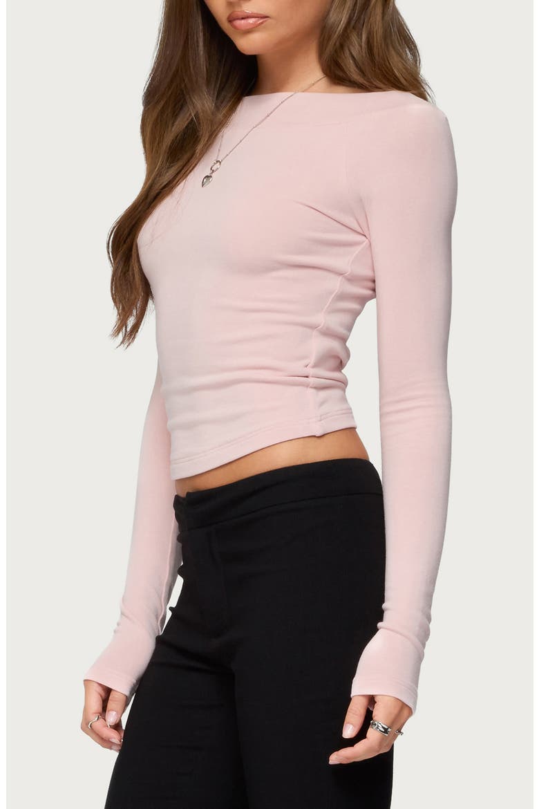 Embry Boat Neck Raglan Sleeve Top, Alternate, color, LIGHT-PINK