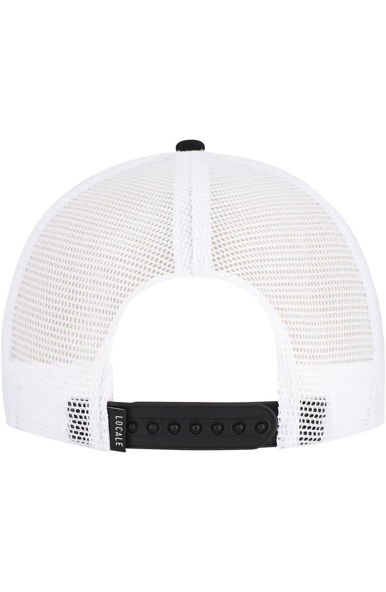 LEGACY ATHLETIC Men's Legacy Athletic Black West Virginia Mountaineers Built on Bravery Running Circle Trucker Adjustable Hat, Alternate, color, Black