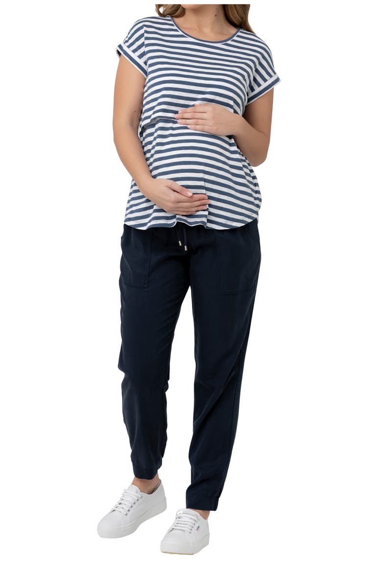 Off Duty Maternity Joggers, Alternate, color, NAVY
