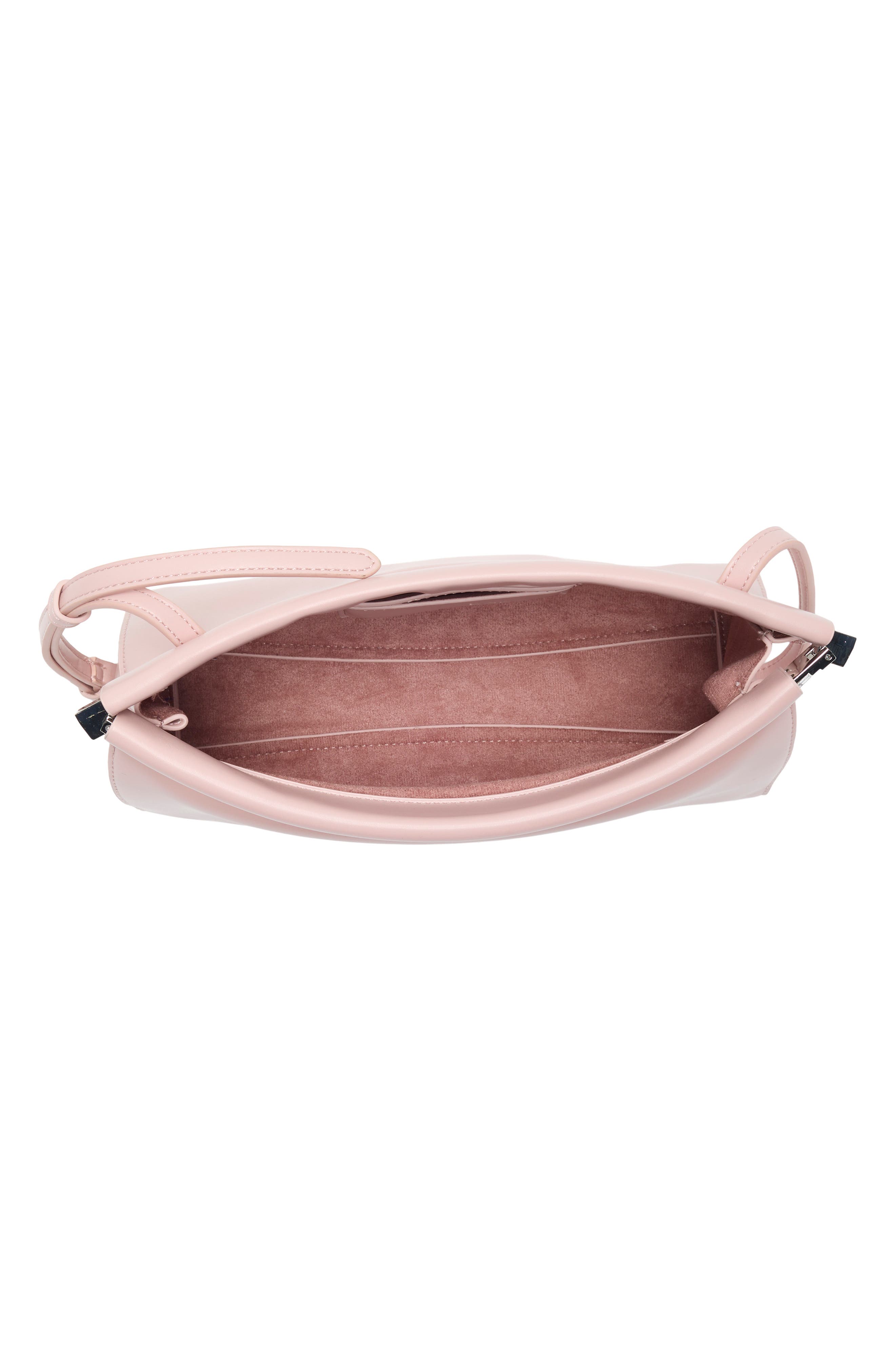 Faux Leather Shoulder Bag, Alternate, color, ROSE