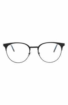 Saint Laurent 52mm Round Optical Glasses