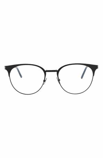 Saint Laurent 52mm Round Optical Glasses