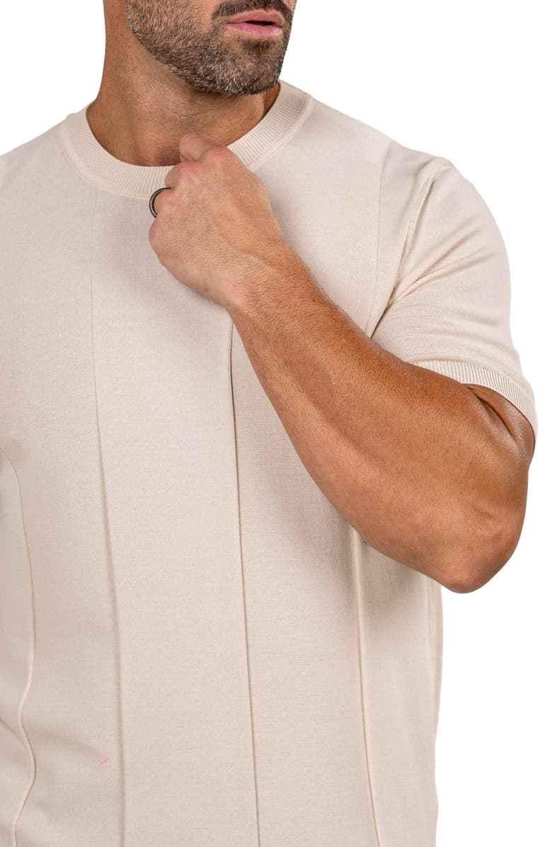 Maceoo Marthy White Crewneck, Alternate, color, Beige