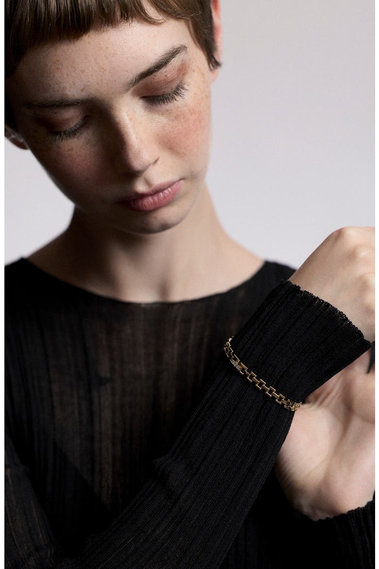 Celine Watch Chain Bracelet, Alternate, color, GOLD