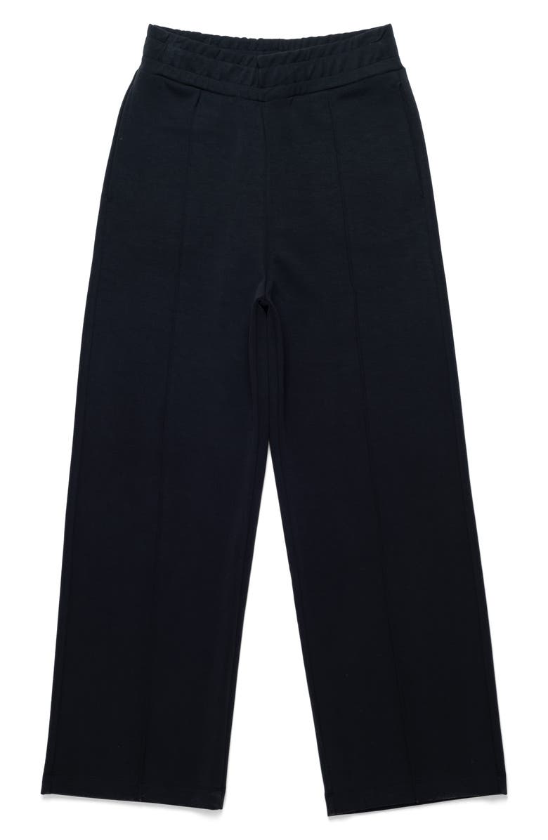 Mavi Jeans Pleated Straight Leg Pull-On Pants, Alternate, color, Black