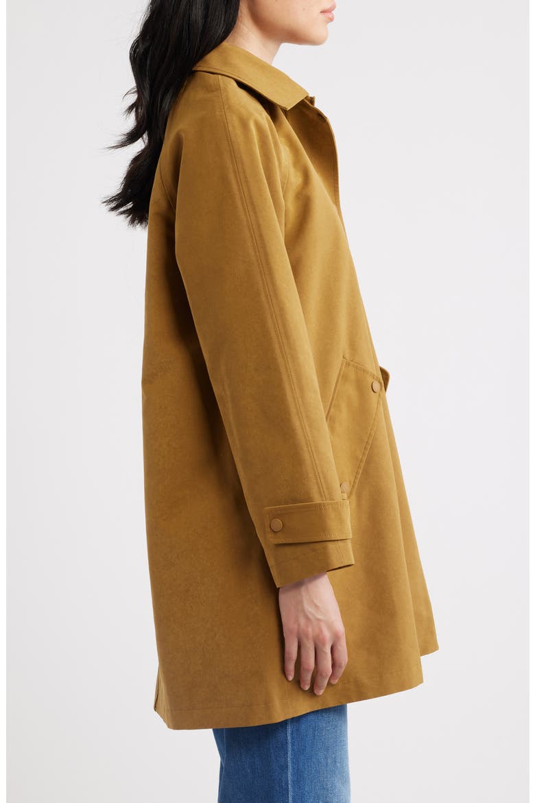 Flared Hooded Raincoat, Alternate, color, TAN