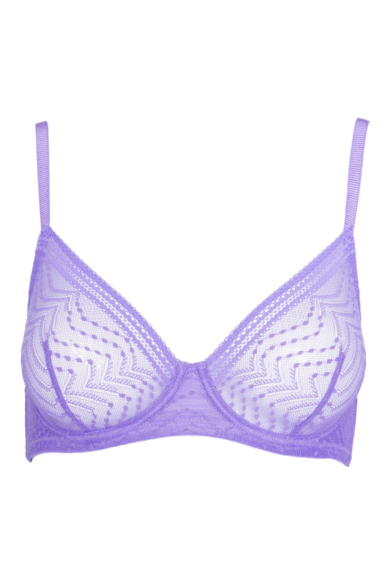 Eclantante Lace Underwire Bra, Alternate, color, PURPLE