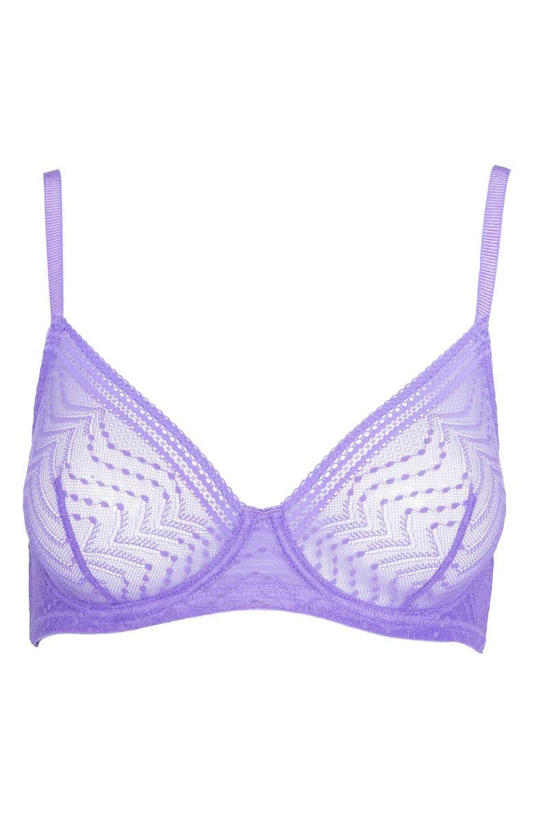 Huit Eclantante Lace Underwire Bra, Alternate, color, Purple