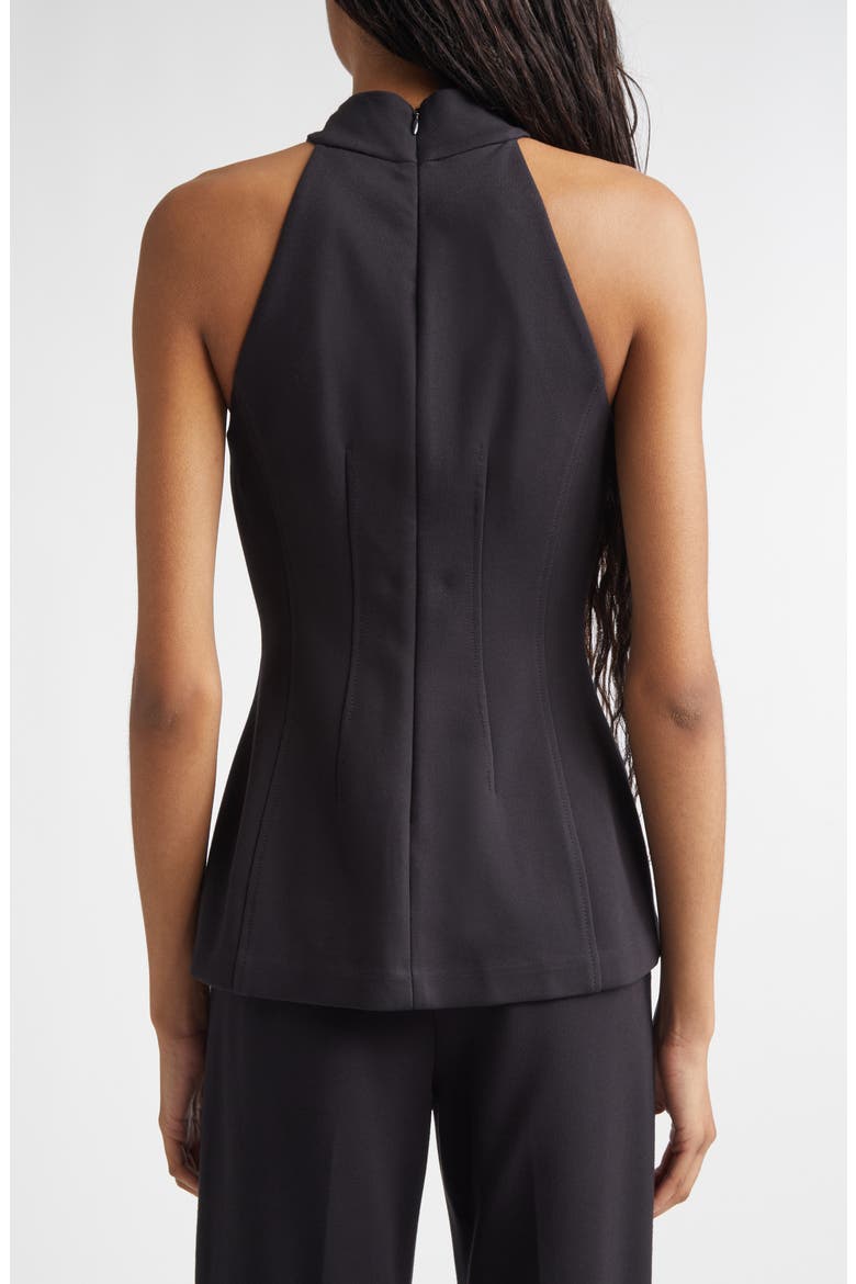 Johanne Halter Top, Alternate, color, BLACK